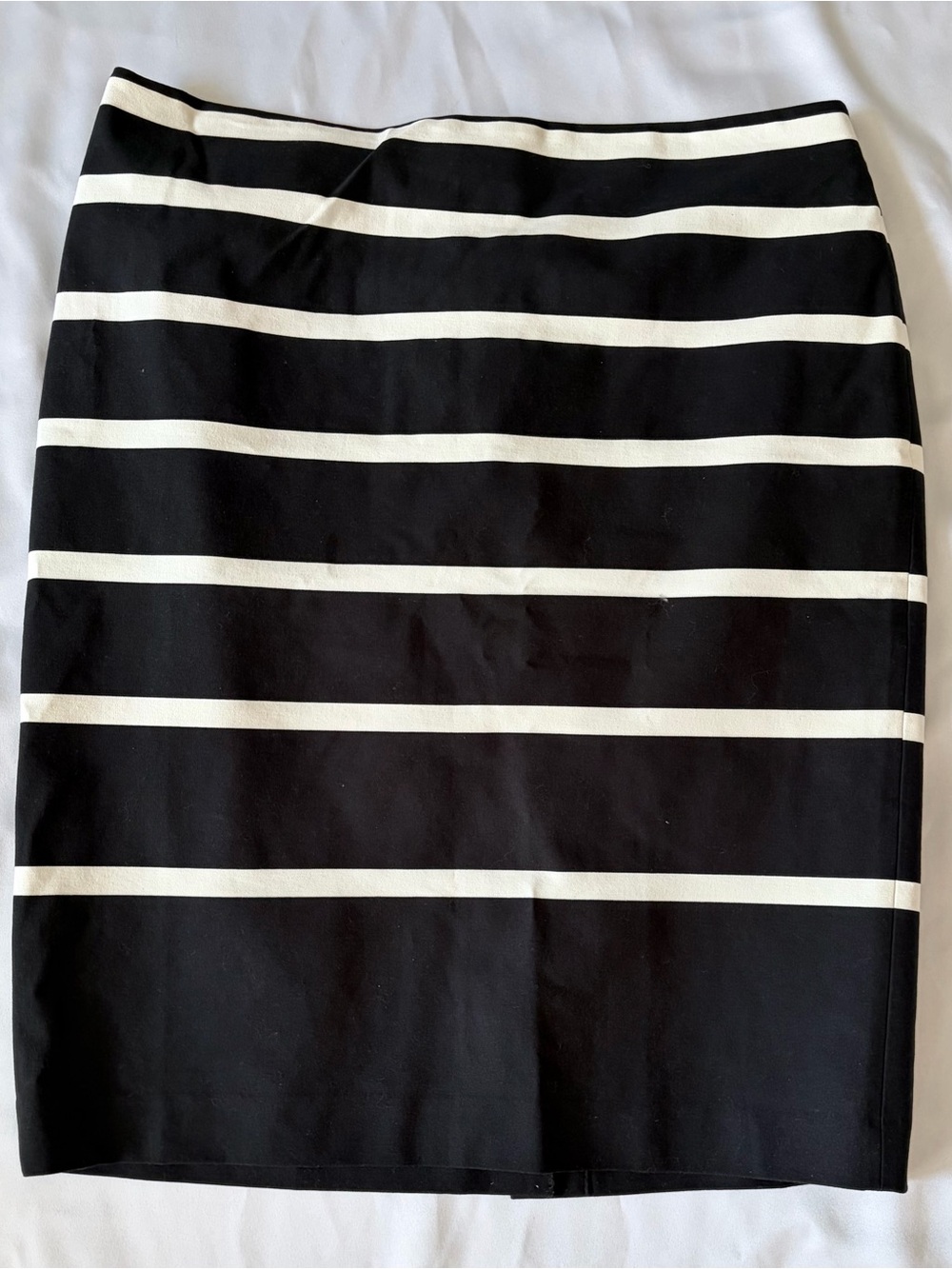 Talbots Black and White Striped Pencil Skirt 16